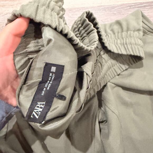 Zara Army Green Joggers Size Medium - Picture 5 of 7